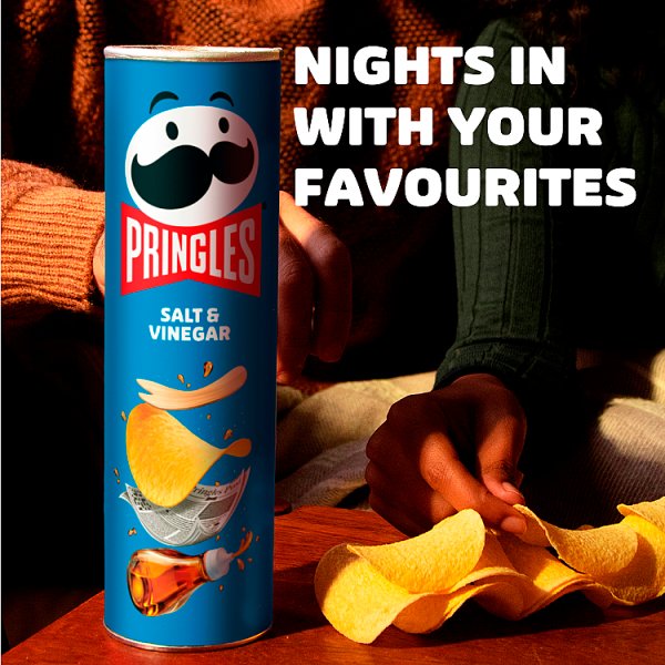 Pringles Salt & Vinegar Sharing Crisps 6 x 165g