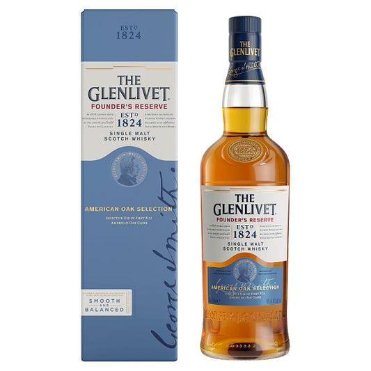 The Glenlivet Founders Reserve Single Malt Scotch Whisky - 70cl