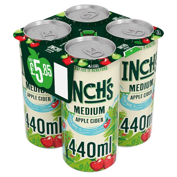 Inch's Medium Apple Cider 24 x 440ml Cans