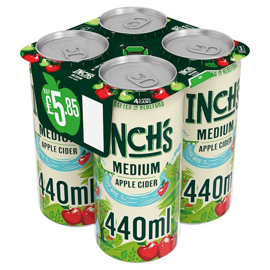 Inch's Medium Apple Cider 24 x 440ml Cans