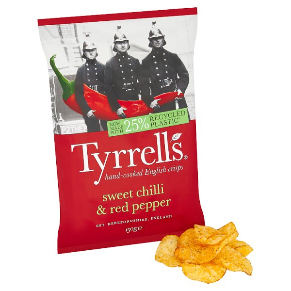 Tyrrells Sweet Chilli & Red Pepper Sharing Crisps 8 x 150g