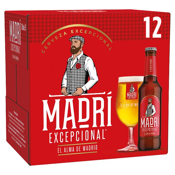 Madri Excepcional Lager 12 x 330ml Bottle
