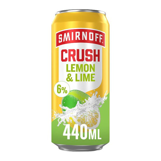Smirnoff Crush Lemon & Lime 6% vol 12 x 440ml