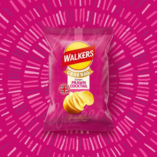 Walkers Prawn Cocktail Grab Bag Crisps 32 x 45g