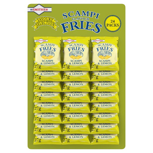 Smiths Fries Scampi & Lemon Snacks Pub Card 96 x 27g