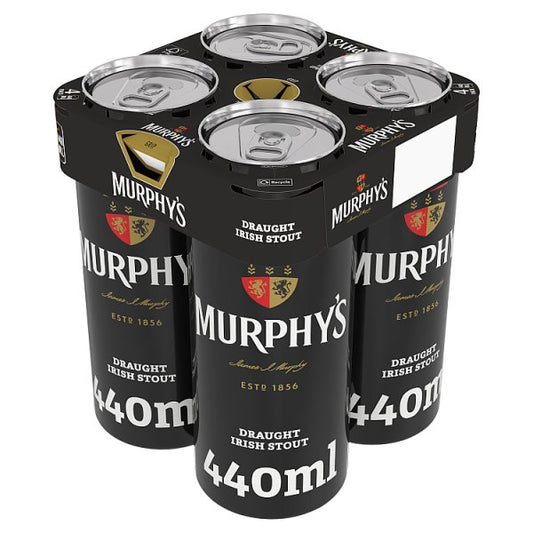 Murphy's Draught Irish Stout 4% ABV Multipack Beer Cans 24 x 440ml