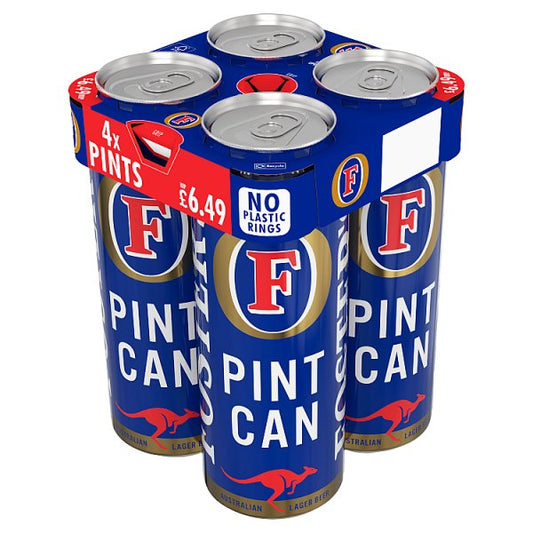 Foster's Australian Lager Beer Pints Can 6 x 568ml