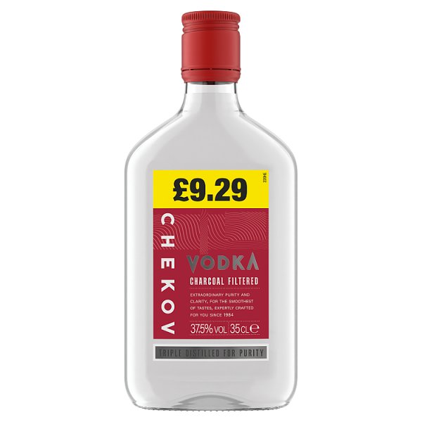 Chekov Charcoal Filtered Vodka 6 x 35cl
