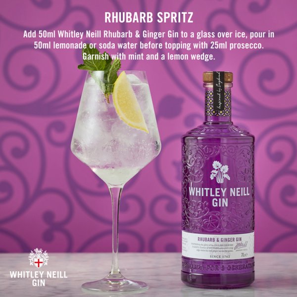 Whitley Neill Rhubarb & Ginger Gin - 70cl