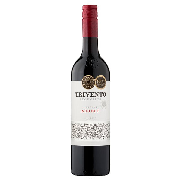 Trivento Reserve Malbec Red Wine Argentina 6 x 75cl