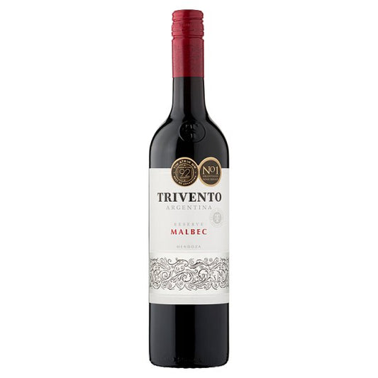 Trivento Reserve Malbec Red Wine Argentina 6 x 75cl