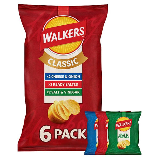 Walkers Classic Variety Multipack Crisps 18 x 6 x 25g