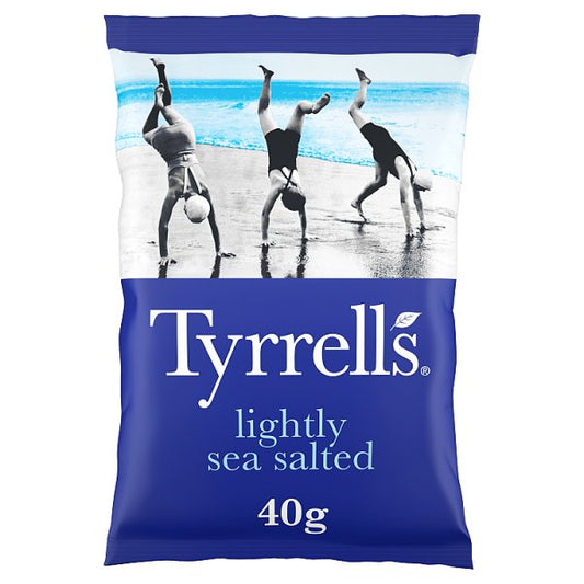 Tyrrells Lightly Sea Salted Crisps 24 x 40g