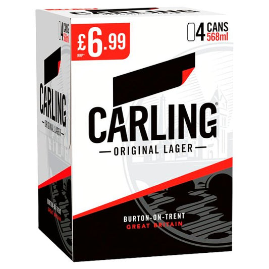 Carling Original Lager Beer 24 x 568ml Can