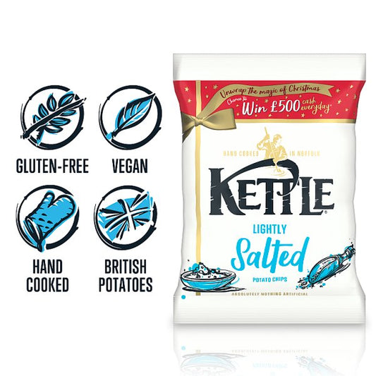 Kettle Lightly Salted Potato Chips 18 x 40g