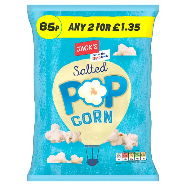 Jack's Salted Popcorn 18 x 50g