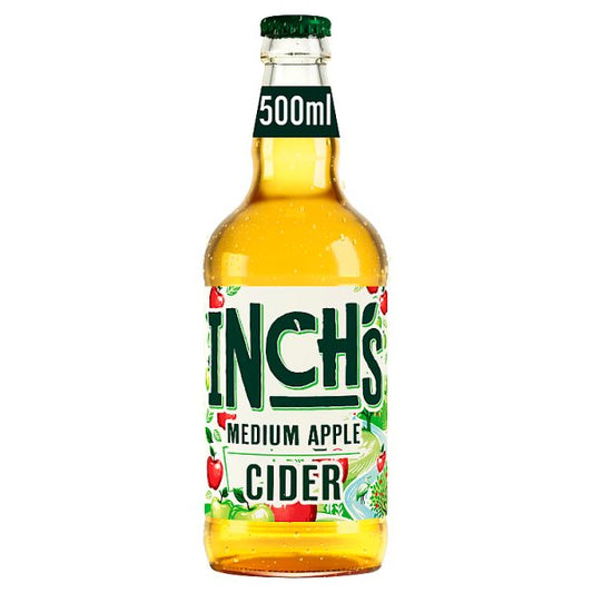 Inch's Medium Apple Cider 4.5% ABV Bottle 12 x 500ml